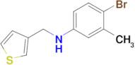 4-Bromo-3-methyl-N-(thiophen-3-ylmethyl)aniline