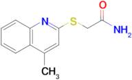 2-((4-Methylquinolin-2-yl)thio)acetamide