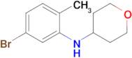 n-(5-Bromo-2-methylphenyl)tetrahydro-2h-pyran-4-amine