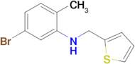 5-Bromo-2-methyl-N-(thiophen-2-ylmethyl)aniline