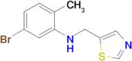 5-Bromo-2-methyl-N-(thiazol-5-ylmethyl)aniline