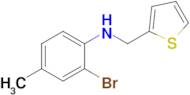 2-Bromo-4-methyl-N-(thiophen-2-ylmethyl)aniline