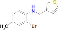 2-Bromo-4-methyl-N-(thiophen-3-ylmethyl)aniline