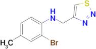 n-((1,2,3-Thiadiazol-4-yl)methyl)-2-bromo-4-methylaniline