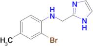 n-((1h-Imidazol-2-yl)methyl)-2-bromo-4-methylaniline