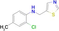 2-Chloro-4-methyl-N-(thiazol-5-ylmethyl)aniline