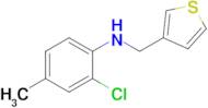 2-Chloro-4-methyl-N-(thiophen-3-ylmethyl)aniline