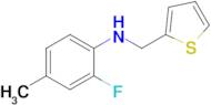 2-Fluoro-4-methyl-N-(thiophen-2-ylmethyl)aniline