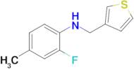 2-Fluoro-4-methyl-N-(thiophen-3-ylmethyl)aniline