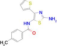 N-[2-amino-4-(thiophen-2-yl)-1,3-thiazol-5-yl]-4-methylbenzamide