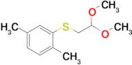 (2,2-Dimethoxyethyl)(2,5-dimethylphenyl)sulfane