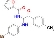 N-(1-((4-Bromophenyl)amino)-2-oxo-2-(p-tolyl)ethyl)furan-2-carboxamide