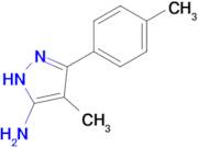 4-methyl-3-(4-methylphenyl)-1H-pyrazol-5-amine