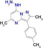 7-Hydrazinyl-2,5-dimethyl-3-(p-tolyl)pyrazolo[1,5-a]pyrimidine