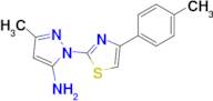 3-Methyl-1-(4-(p-tolyl)thiazol-2-yl)-1h-pyrazol-5-amine