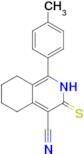 1-(4-methylphenyl)-3-sulfanylidene-2,3,5,6,7,8-hexahydroisoquinoline-4-carbonitrile