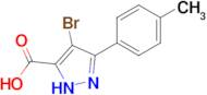 4-Bromo-3-(p-tolyl)-1h-pyrazole-5-carboxylic acid