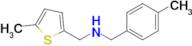 n-(4-Methylbenzyl)-1-(5-methylthiophen-2-yl)methanamine