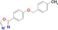2-(4-((4-Methylbenzyl)oxy)phenyl)-1,3,4-oxadiazole