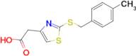 2-(2-((4-Methylbenzyl)thio)thiazol-4-yl)acetic acid