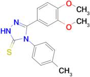 3-(3,4-dimethoxyphenyl)-4-(4-methylphenyl)-4,5-dihydro-1H-1,2,4-triazole-5-thione