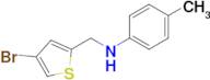 n-((4-Bromothiophen-2-yl)methyl)-4-methylaniline