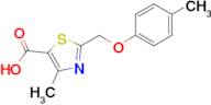 4-Methyl-2-((p-tolyloxy)methyl)thiazole-5-carboxylic acid