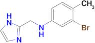 n-((1h-Imidazol-2-yl)methyl)-3-bromo-4-methylaniline