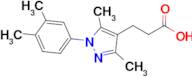 3-(1-(3,4-Dimethylphenyl)-3,5-dimethyl-1h-pyrazol-4-yl)propanoic acid