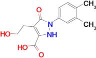 1-(3,4-Dimethylphenyl)-4-(2-hydroxyethyl)-5-oxo-2,5-dihydro-1h-pyrazole-3-carboxylic acid