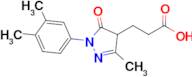 3-(1-(3,4-Dimethylphenyl)-3-methyl-5-oxo-4,5-dihydro-1h-pyrazol-4-yl)propanoic acid
