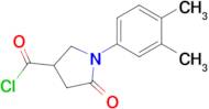 1-(3,4-Dimethylphenyl)-5-oxopyrrolidine-3-carbonyl chloride