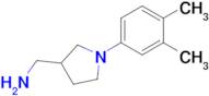 (1-(3,4-Dimethylphenyl)pyrrolidin-3-yl)methanamine