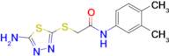 2-[(5-amino-1,3,4-thiadiazol-2-yl)sulfanyl]-N-(3,4-dimethylphenyl)acetamide