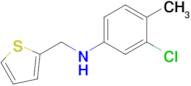 3-Chloro-4-methyl-N-(thiophen-2-ylmethyl)aniline