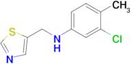 3-Chloro-4-methyl-N-(thiazol-5-ylmethyl)aniline