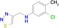 n-((1,2,3-Thiadiazol-4-yl)methyl)-3-chloro-4-methylaniline