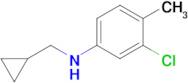 3-Chloro-N-(cyclopropylmethyl)-4-methylaniline