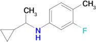 n-(1-Cyclopropylethyl)-3-fluoro-4-methylaniline