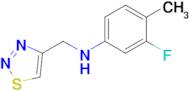 n-((1,2,3-Thiadiazol-4-yl)methyl)-3-fluoro-4-methylaniline