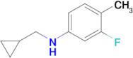 n-(Cyclopropylmethyl)-3-fluoro-4-methylaniline