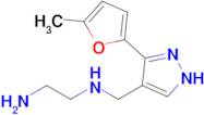 n1-((3-(5-Methylfuran-2-yl)-1h-pyrazol-4-yl)methyl)ethane-1,2-diamine