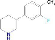 3-(3-Fluoro-4-methylphenyl)piperidine