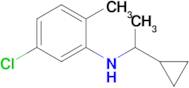 5-Chloro-N-(1-cyclopropylethyl)-2-methylaniline