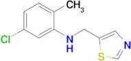 5-Chloro-2-methyl-N-(thiazol-5-ylmethyl)aniline