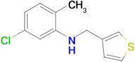 5-Chloro-2-methyl-N-(thiophen-3-ylmethyl)aniline