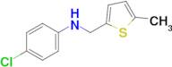 4-Chloro-N-((5-methylthiophen-2-yl)methyl)aniline