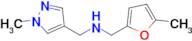 1-(1-Methyl-1h-pyrazol-4-yl)-N-((5-methylfuran-2-yl)methyl)methanamine