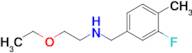 2-Ethoxy-N-(3-fluoro-4-methylbenzyl)ethan-1-amine