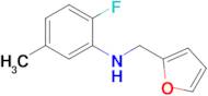 2-Fluoro-N-(furan-2-ylmethyl)-5-methylaniline